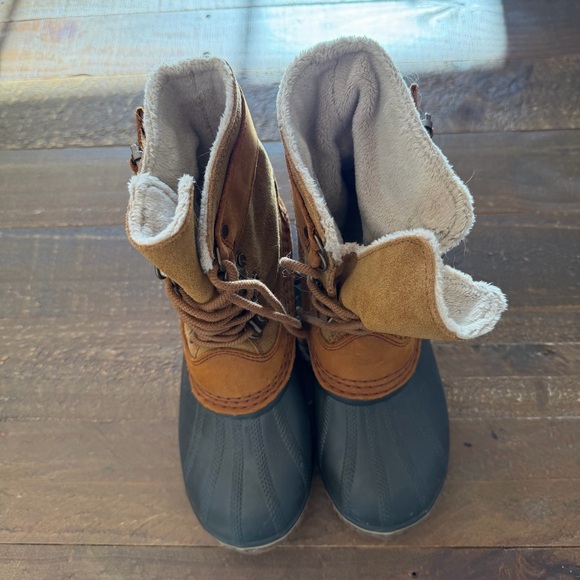 Sorel Winter Fancy Lace Duck Boot II Sz 6 - Picture 2 of 7